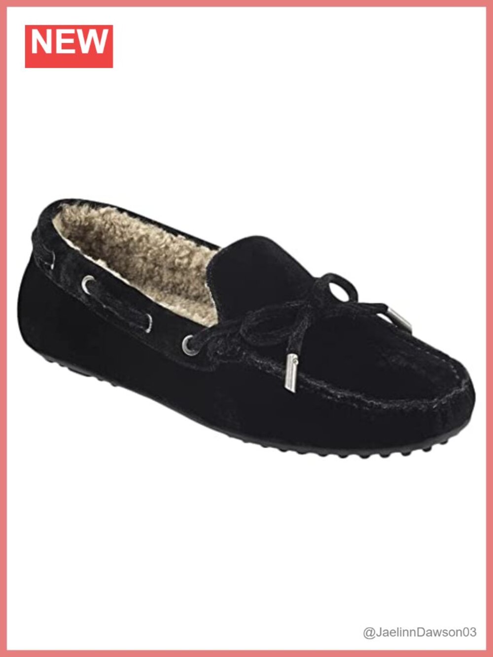 Womens Faux Shearling Lined Winter Boater Loafers Pull-On Moccasin